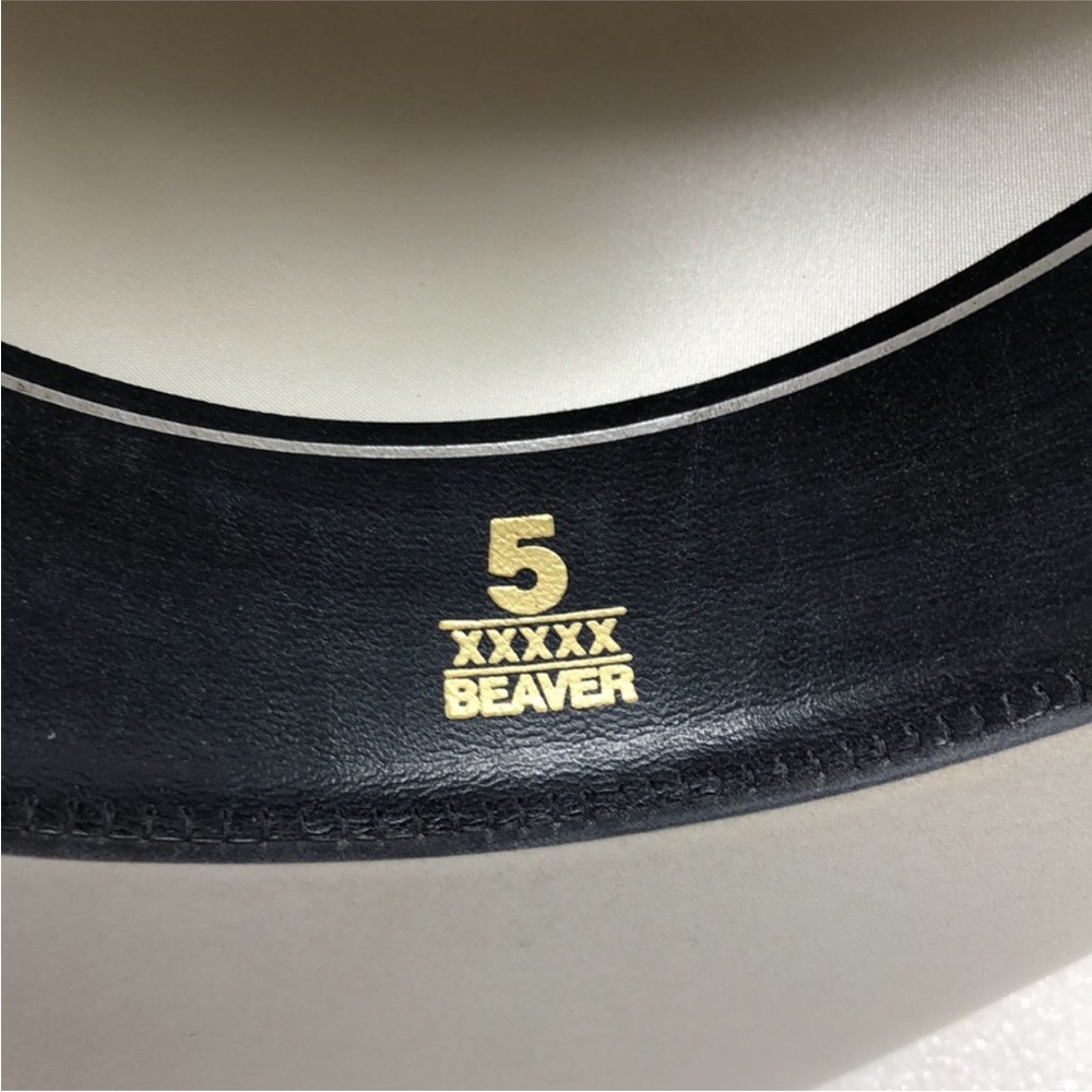 Resistol Hat 5X Beaver Cattleman Cowboy Gray Long Oval Size 6 3/4 Leairds - Picture 9 of 16